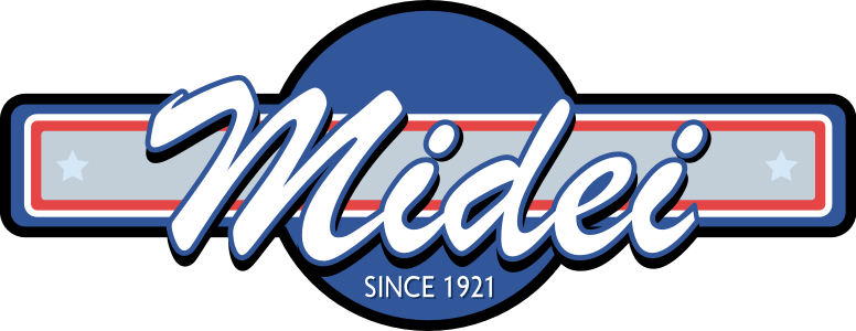 A theme logo of Midei IGA